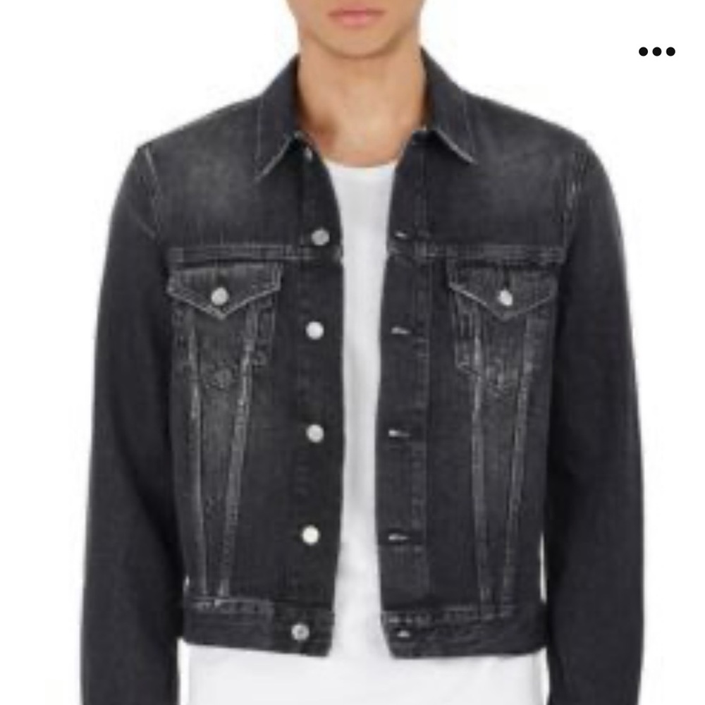 Men's Black Denim Jacket Acme Studio